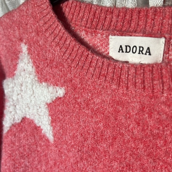 ADORA oversized star patterned sweater Size large L - Picture 3 of 5